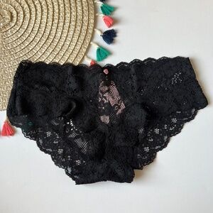 Victoria's Secret Dream Angels Lace Hiphugger Panty Black XL NEW